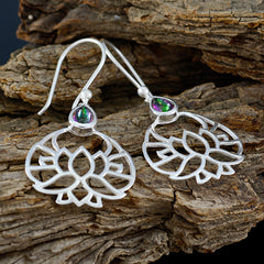 Cecilia Multicolor Solitaire Dangle Earrings