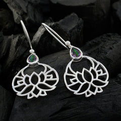 Cecilia Multicolor Solitaire Dangle Earrings