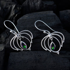 Carolina Multicolor Solitaire Dangle Earrings