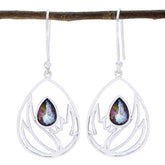 Isabella Multicolor Solitaire Dangle Earrings Mystic Quartz multicolor Dangle