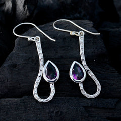 Ivana Multicolor Solitaire Dangle Earrings