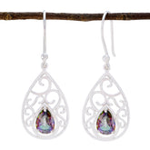 Fernanda Multicolor Solitaire Dangle Earrings Mystic Quartz multicolor Dangle