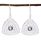 Constanza Multicolor Solitaire Earrings for Stylish Looks Mystic Quartz multicolor Dangle