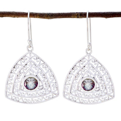 Constanza Multicolor Solitaire Earrings for Stylish Looks Mystic Quartz multicolor Dangle