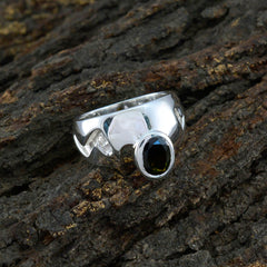 Aisha Multicolor Solitaire Ring with Silver Band