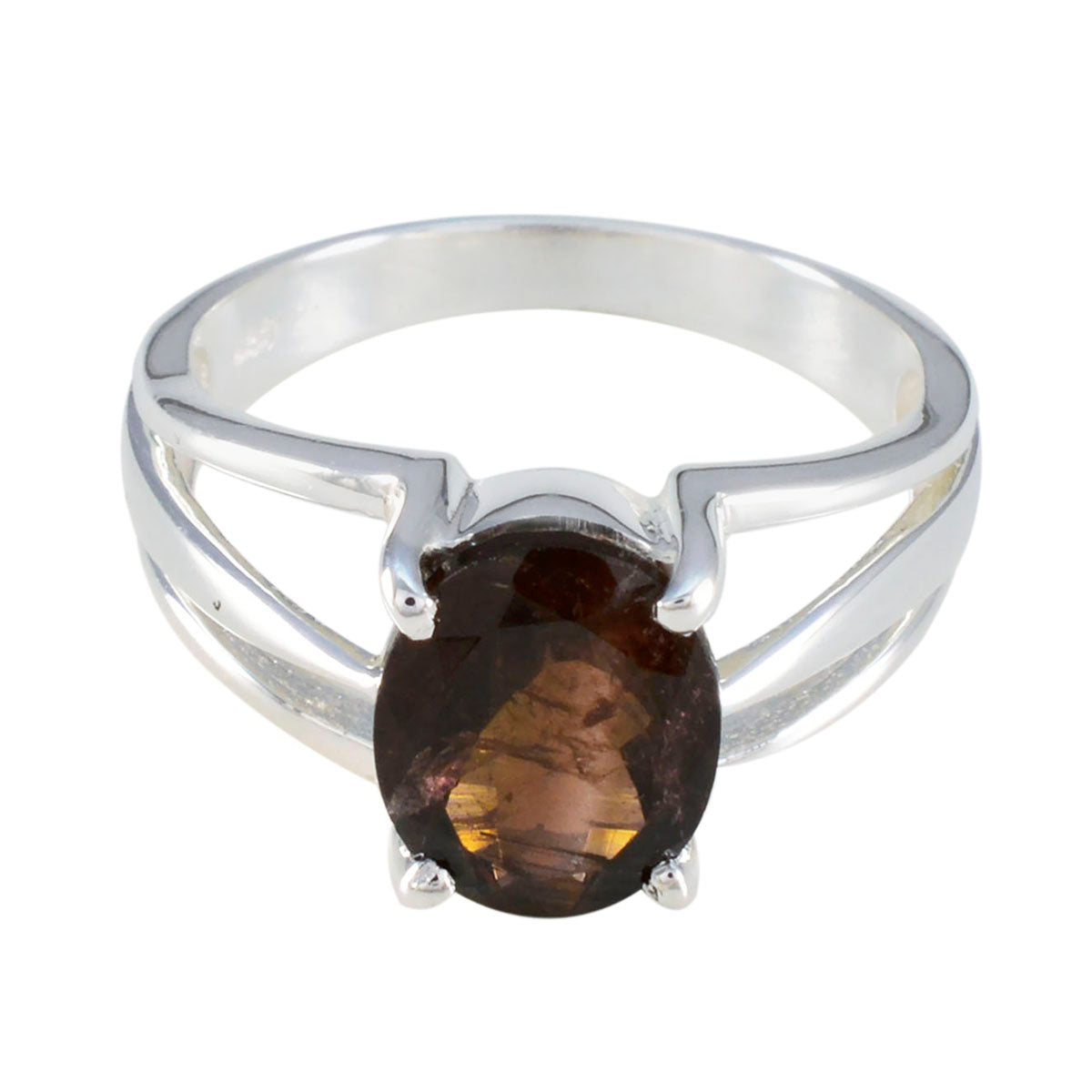 Laura Multicolor Solitaire Ring - Stunning Gemstone Elegance Tourmaline Multicolor