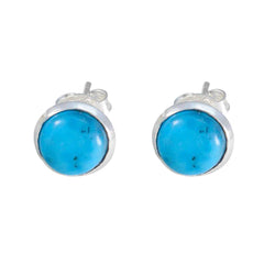 Cecilia Multicolor Solitaire Stud Earrings for Every Occasion Turquoise multicolor Stud
