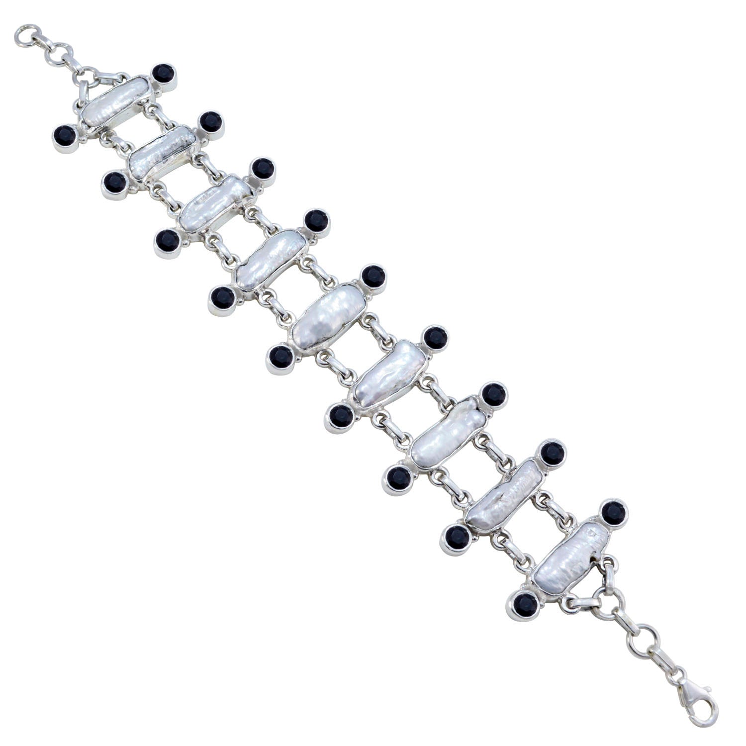 Stella Multicolor Statement Links Bracelet for Every Occasion Multi Gemstone multicolor