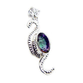Victoria Multicolor Statement Pendant for Any Occasion Mystic Quartz multicolor Multicolor