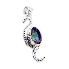 Victoria Multicolor Statement Pendant for Any Occasion Mystic Quartz multicolor Multicolor