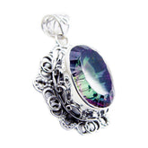 Alice Multicolor Statement Pendant for Fashion Lovers Mystic Quartz multicolor Multicolor