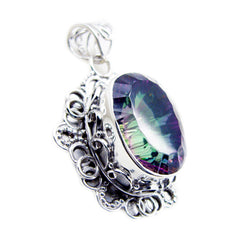 Alice Multicolor Statement Pendant for Fashion Lovers Mystic Quartz multicolor Multicolor