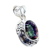 Ellie Multicolor Statement Pendant for Every Occasion Mystic Quartz multicolor Multicolor