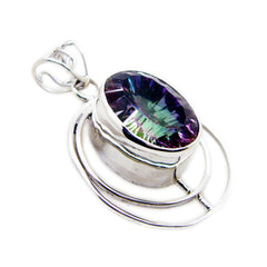 Aria Multicolor Statement Pendant - Vibrant Gemstone Design
