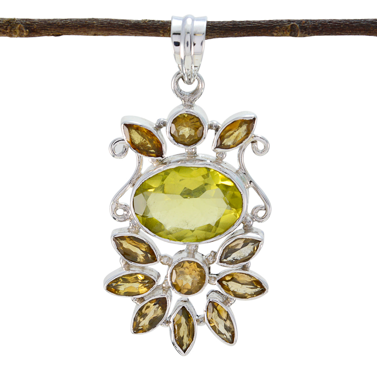 Ines Multicolor Statement Pendant for Stylish Looks Multi Stone multicolor Multicolor