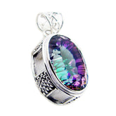 Micaela Multicolor Statement Pendant for Glam Style Mystic Quartz multicolor Multicolor