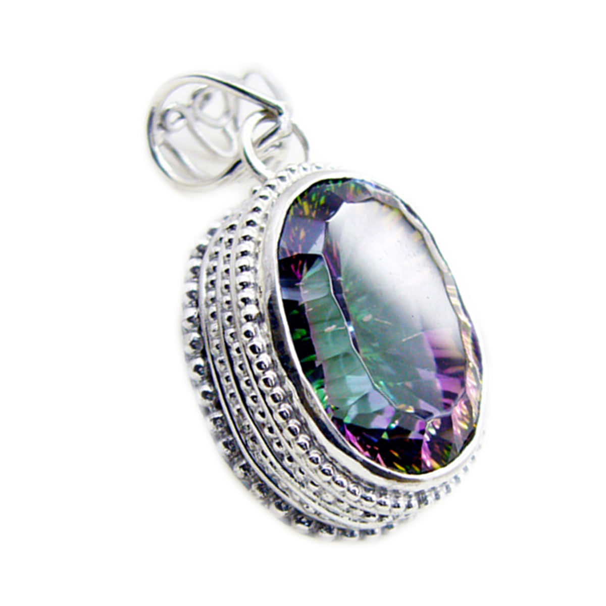 Alina Multicolor Statement Pendant for Fashion Jewelry Mystic Quartz multicolor Multicolor