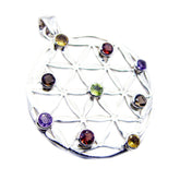 Isabelle Multicolor Statement Pendant for Everyday Glam Multi Stone multicolor Multicolor