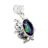Clara Multicolor Statement Pendant for Everyday Glam Mystic Quartz multicolor Multicolor