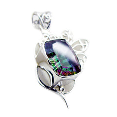 Isla Multicolor Statement Pendant for Elegant Style Mystic Quartz multicolor Multicolor