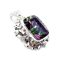 Layla Multicolor Statement Pendant in Silver Design