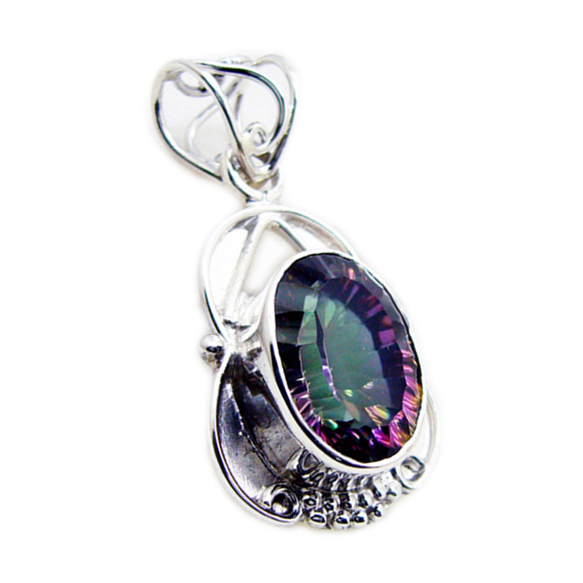 Constanza Multicolor Statement Pendant for Every Occasion Mystic Quartz multicolor Multicolor