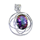Daniela Multicolor Statement Pendant for Everyday Glam Mystic Quartz multicolor Multicolor