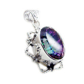 Teresa Multicolor Statement Pendant for Fashion Lovers Mystic Quartz multicolor Multicolor