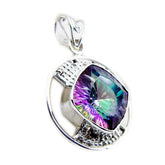 Carla Multicolor Statement Pendant for Vibrant Style Mystic Quartz multicolor Multicolor