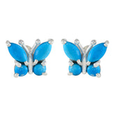 Isabel Multicolor Stud Earrings for Every Occasion Turquoise multicolor Stud