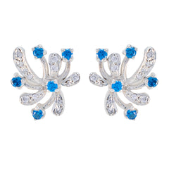 Aria Multicolor Stud Earrings for Everyday Glam Multi CZ multicolor Stud