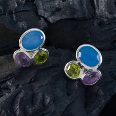 Penelope Multicolor Stud Earrings for Everyday Glam