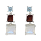Mei Multicolor Stud Earrings for Stylish Looks Multi multicolor Stud