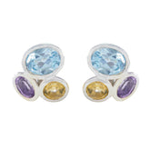 Ines Multicolor Stud Earrings for Everyday Glam Multi multicolor Stud