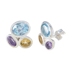 Ines Multicolor Stud Earrings for Everyday Glam
