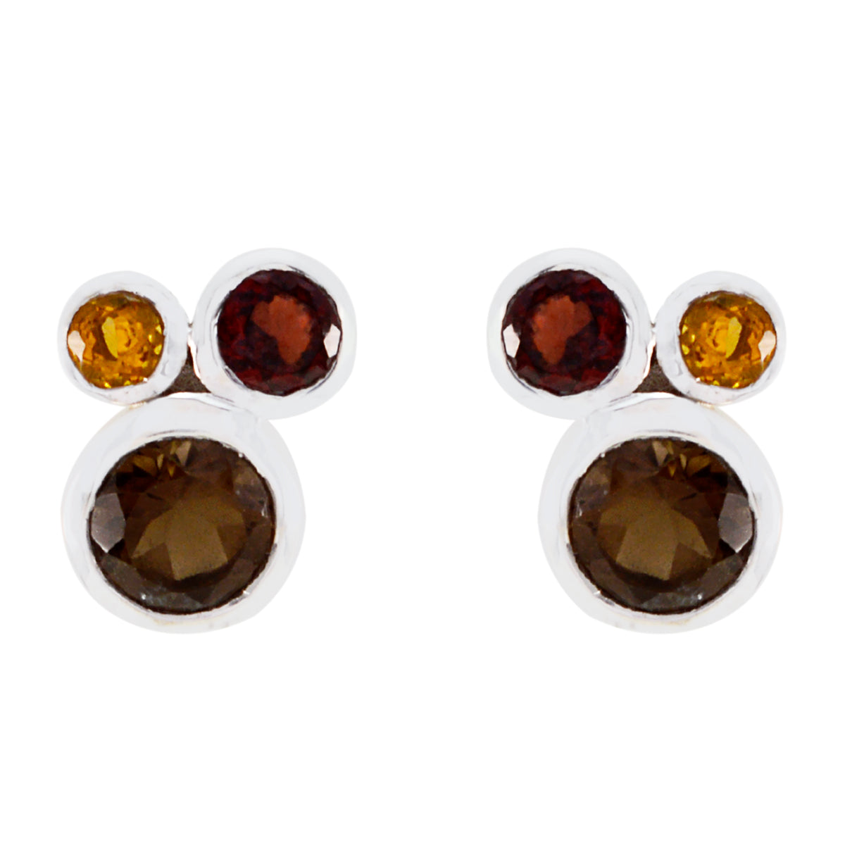 Isabella Multicolor Stud Earrings for Everyday Glam Multi multicolor Stud