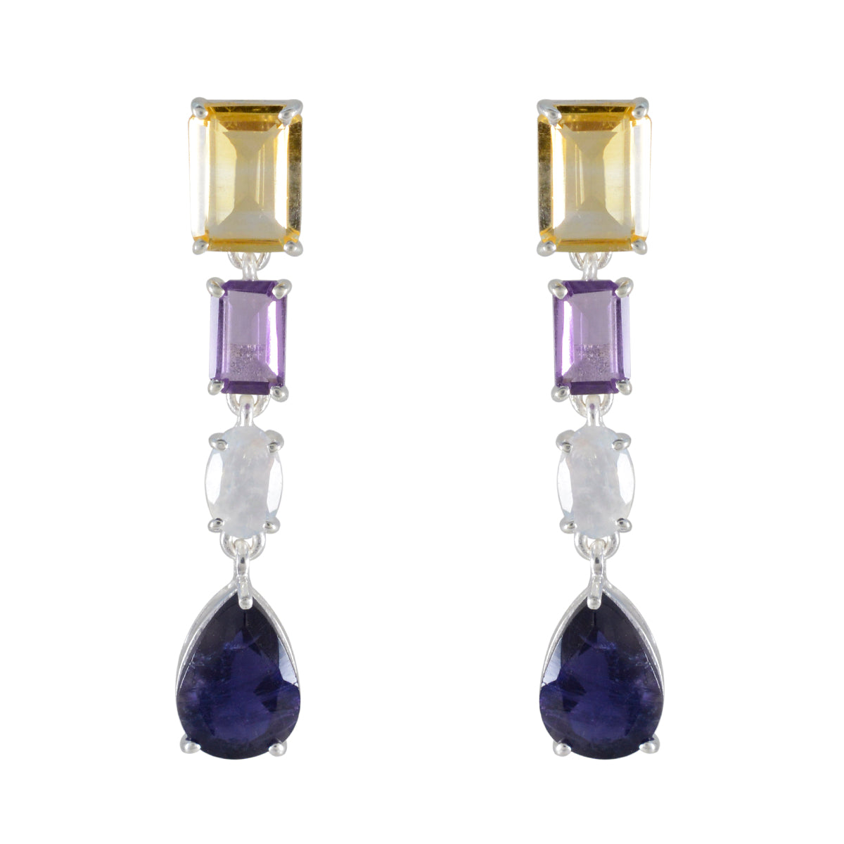 Paula Multicolor Stud Earrings for Everyday Glam Multi multicolor Stud