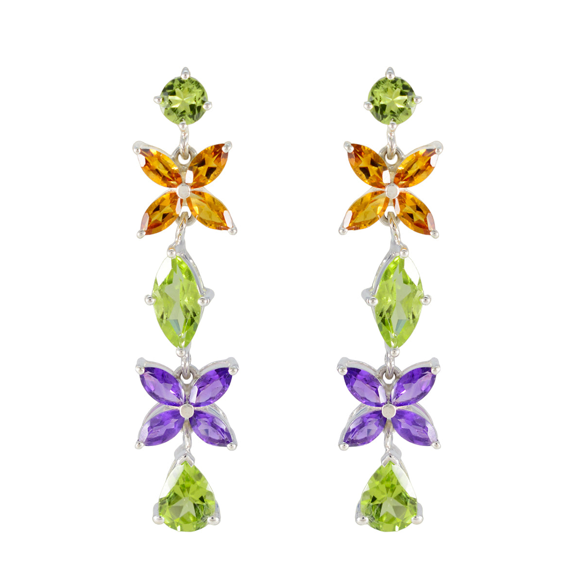 Camilla Multicolor Stud Earrings for Everyday Glam Multi multicolor Stud
