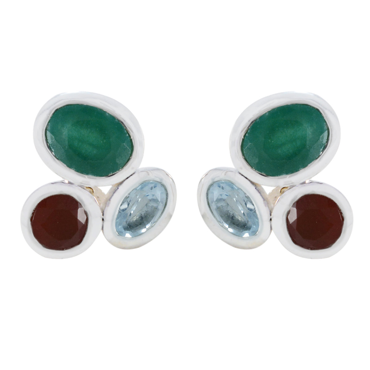 Savannah Multicolor Stud Earrings for Everyday Glam Multi multicolor Stud