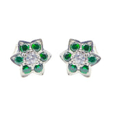 Rosa Multicolor Stud Earrings for Unique Style Multi CZ multicolor Stud