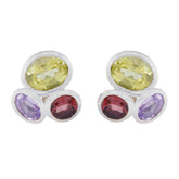 Isabel Multicolor Stud Earrings for Any Occasion Multi multicolor Stud