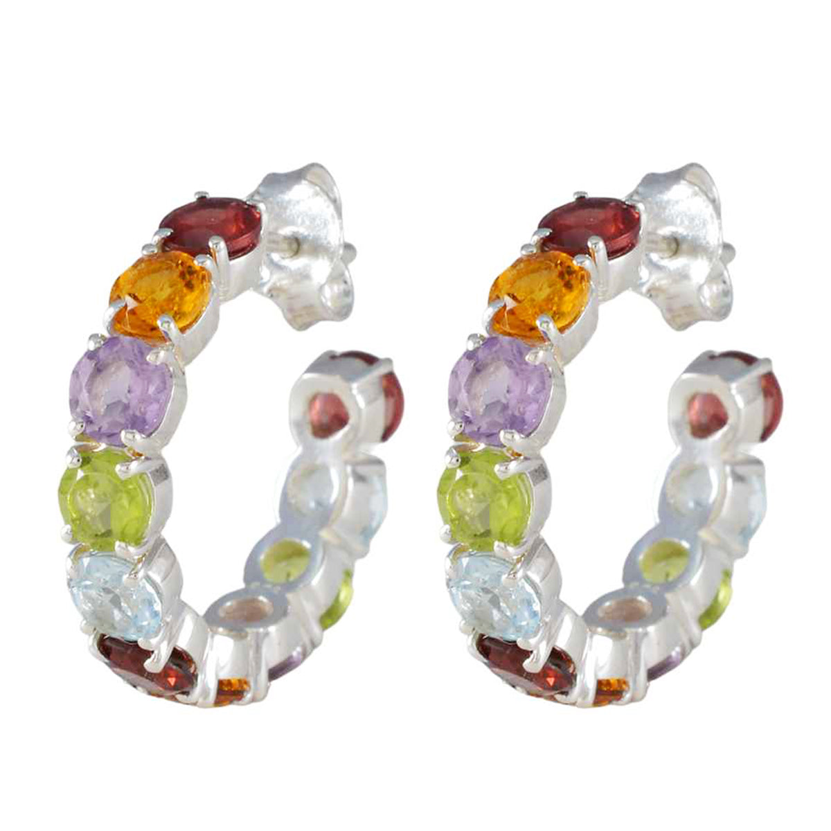 Julieta Multicolor Stud Earrings India for Everyday Glam Multi multicolor Stud