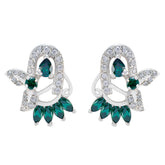 Milagros Multicolor Stud Earrings India for Everyday Glam Multi CZ multicolor Stud