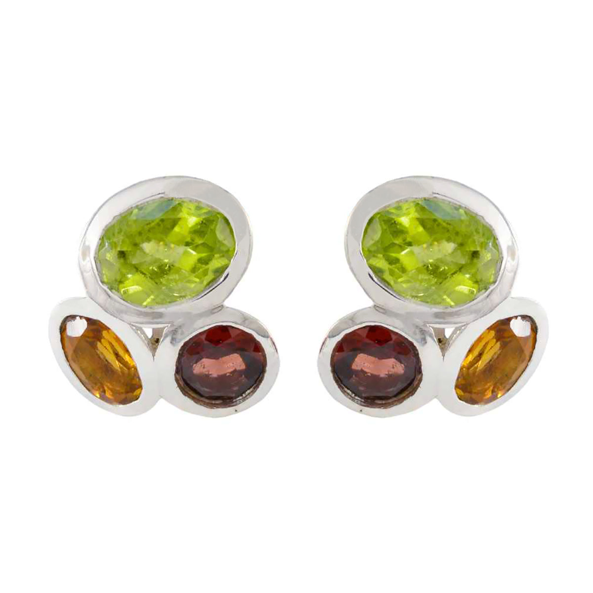 Pauline Multicolor Stud Earrings India for Any Occasion Multi multicolor Stud