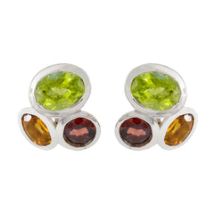 Pauline Multicolor Stud Earrings India for Any Occasion Multi multicolor Stud