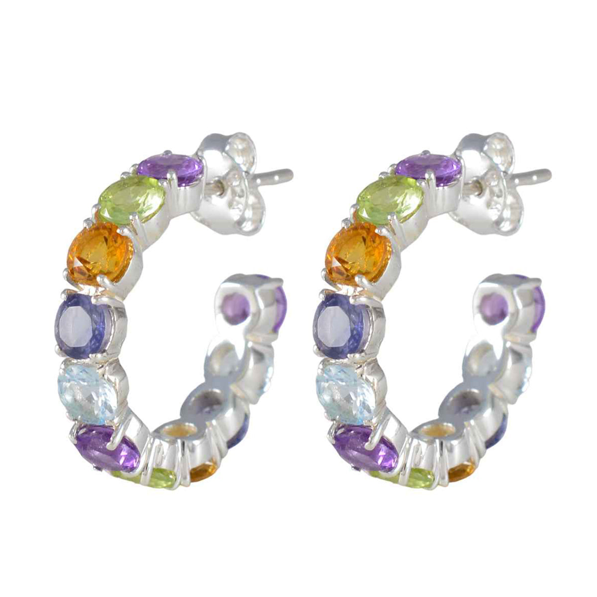 Riley Multicolor Stud Earrings Online for Stylish Look Multi multicolor Stud