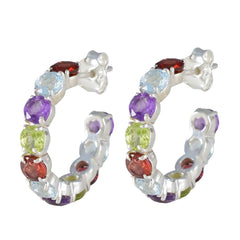 Ivana Multicolor Stud Earrings Online - Trendy Gemstone Style Multi multicolor Stud