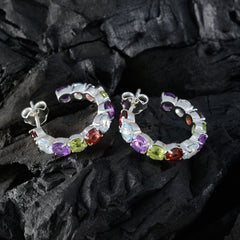 Ivana Multicolor Stud Earrings Online - Trendy Gemstone Style