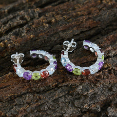 Ivana Multicolor Stud Earrings Online - Trendy Gemstone Style