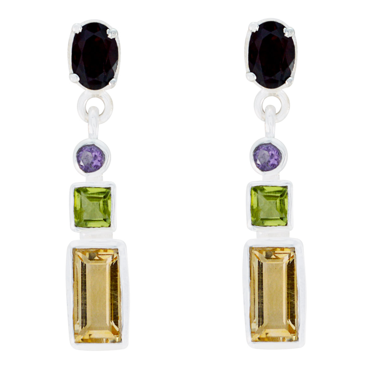 Kennedy Multicolor Stud Earrings for Everyday Glam Multi multicolor Stud